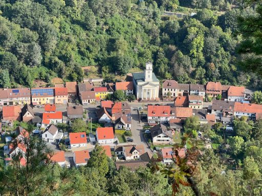 Blick vom Mühlfelsen